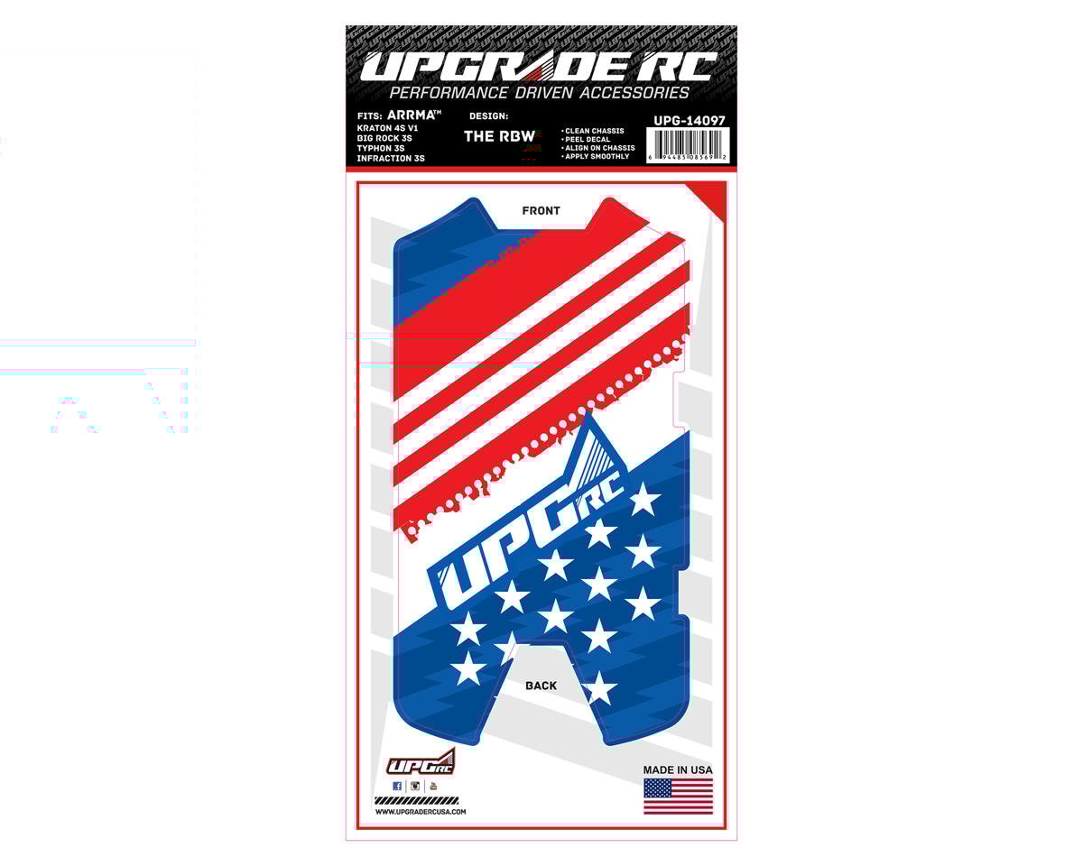 UpGrade RC Chassis Protector for Arrma® 3S (The RWB) (1) (Big Rock 3S/Typhon 3S/Infraction 3S)