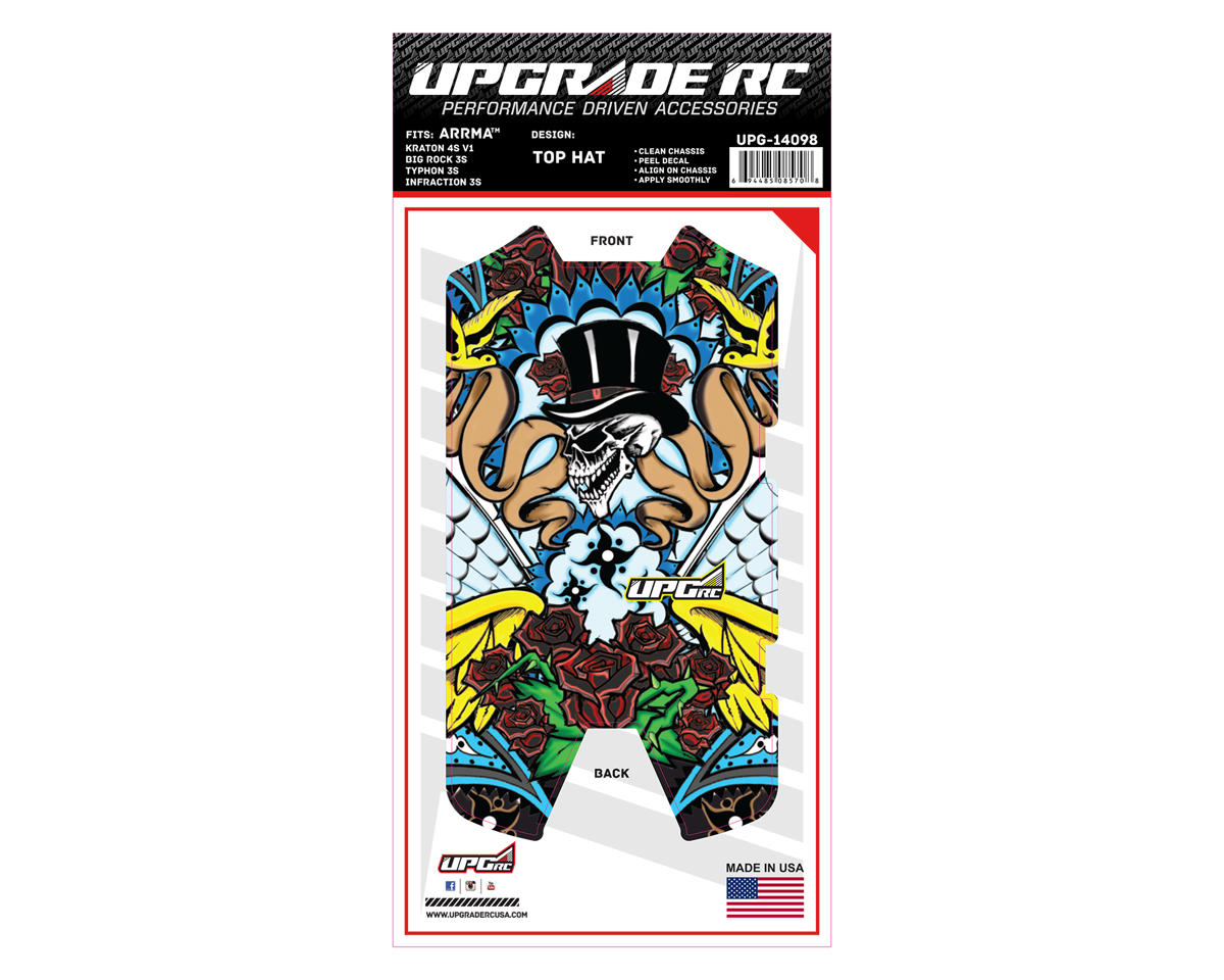 UpGrade RC Chassis Protector for Arrma® 3S (TopHat) (1) (Big Rock 3S/Typhon 3S/Infraction 3S)