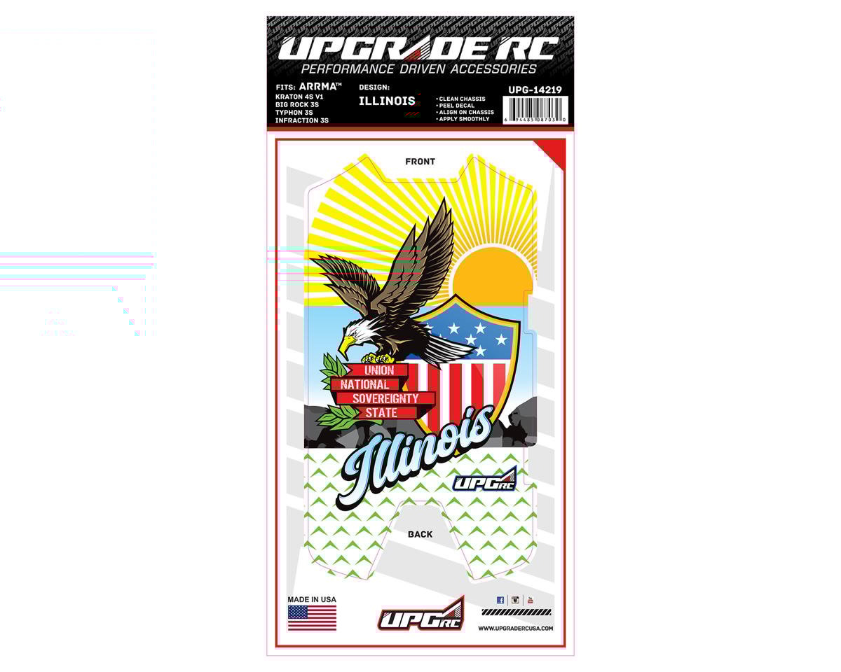UpGrade RC Chassis Protector for Arrma® 3S (Illinois) (1) (Big Rock 3S/Typhon 3S/Infraction 3S)