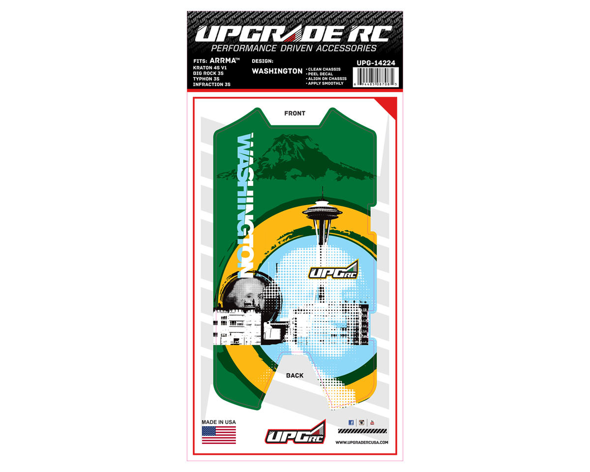 UpGrade RC Chassis Protector for Arrma® 3S (Washington) (1) (Big Rock 3S/Typhon 3S/Infraction 3S)