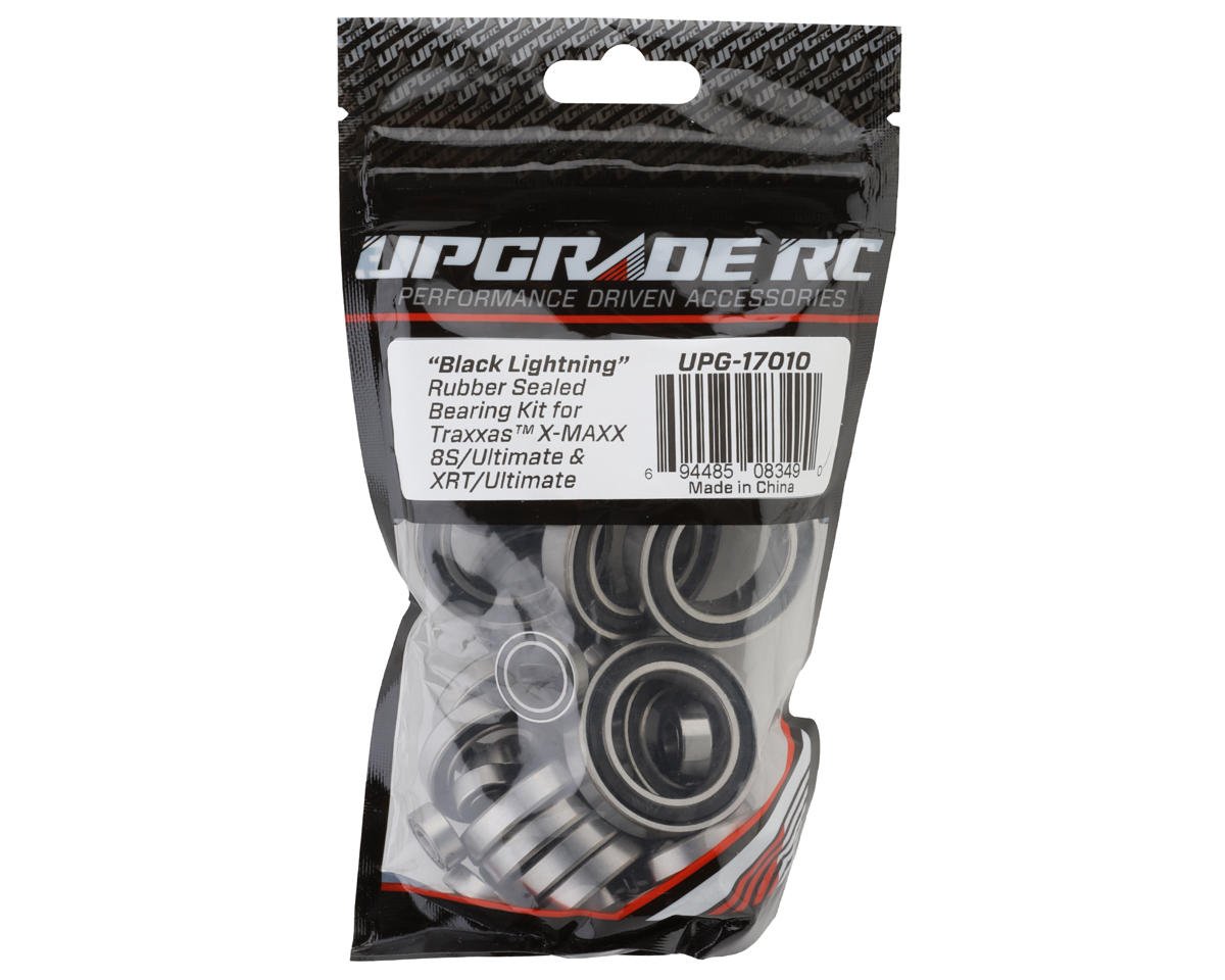 UpGrade RC "Black Lightning" Rubber Sealed Bearing Kit for Traxxas® 8S X-Maxx®/XRT® Ultimate