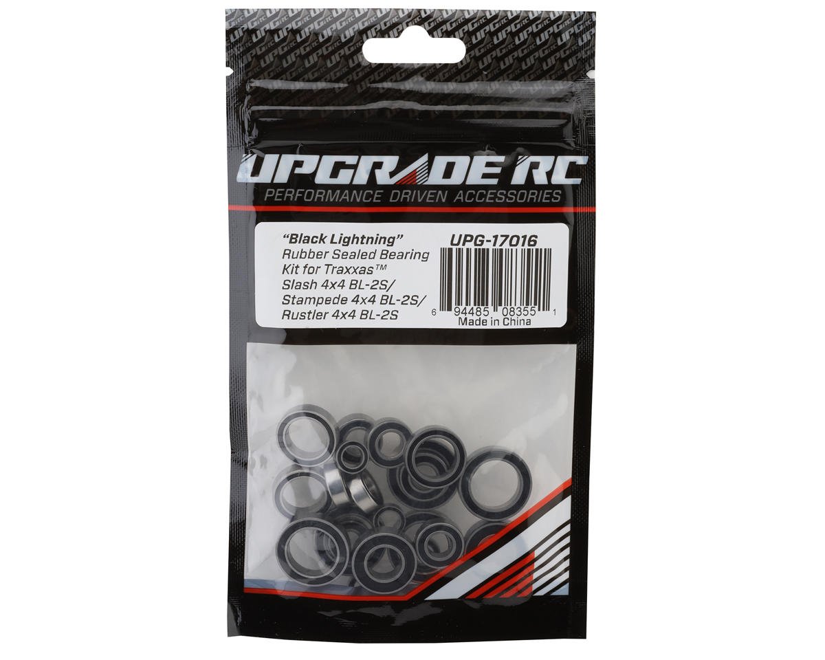 UpGrade RC "Black Lightning" Rubber Sealed Bearing Kit for Traxxas® 4x4 BL-2S™ Slash®/Stampede®/Rustler®