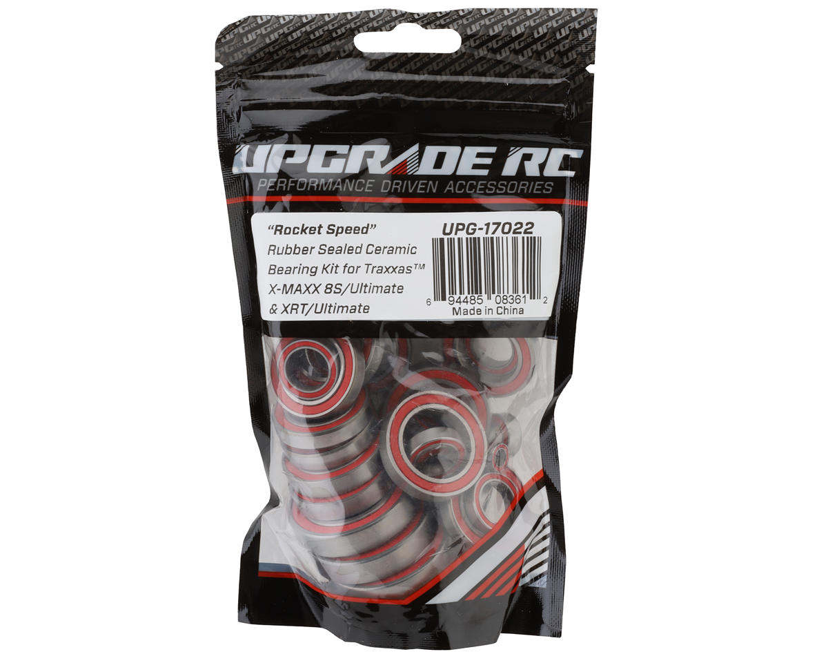 UpGrade RC "Rocket Speed" Rubber Sealed Ceramic Bearing Kit for Traxxas® 8S X-Maxx®/Ultimate X-Maxx®/XRT®