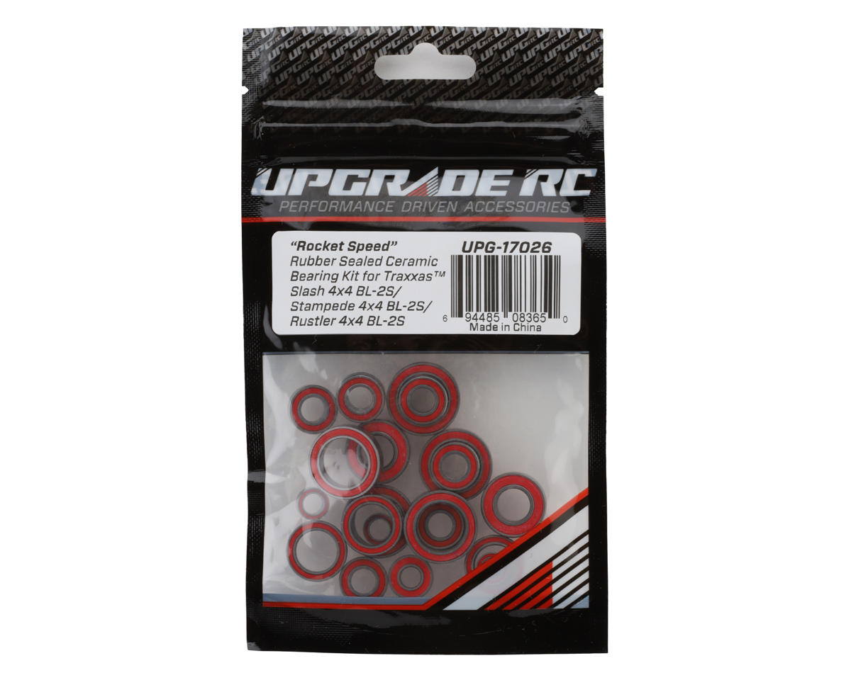 UpGrade RC "Rocket Speed" Rubber Sealed Ceramic Bearing Kit for Traxxas® BL-2S 4x4 Slash®/Stampede®/Rustler®