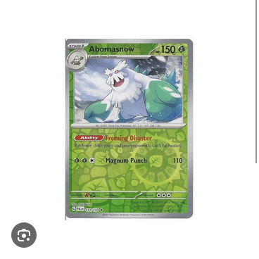 Abomasnow - 011/193 (PAL) Holo Rare - Near Mint Reverse Holofoil