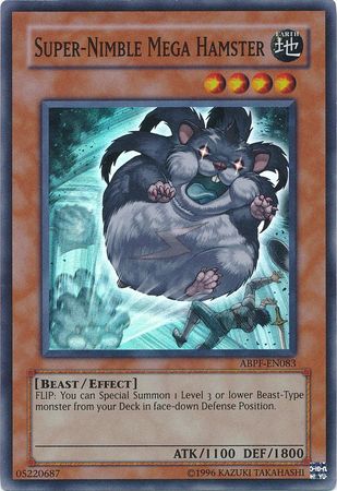 Super-Nimble Mega Hamster (ABPF-EN083) Super Rare - Near Mint Unlimite