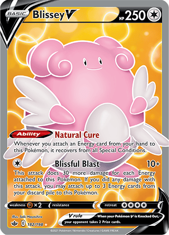 Blissey V (Full Art) - 182/198 (SWSH06) Ultra Rare - Near Mint Holofoi
