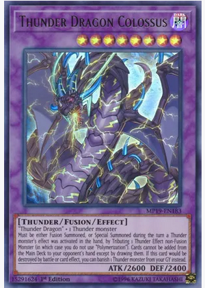 Thunder Dragon Colossus (MP19-EN183) 1st Edition