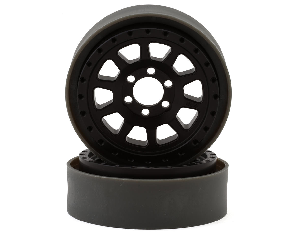 Vanquish Products Battle Born Wheels Sierra 2.2 Beadlock Crawler Wheels (Black) (2)