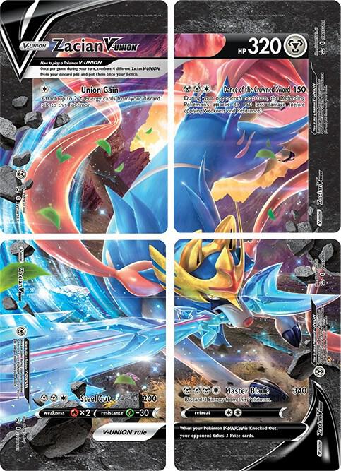 Zacian V-UNION [Set of 4] - SWSH163-166 (SWSH:PR) Promo - Near Mint Ho