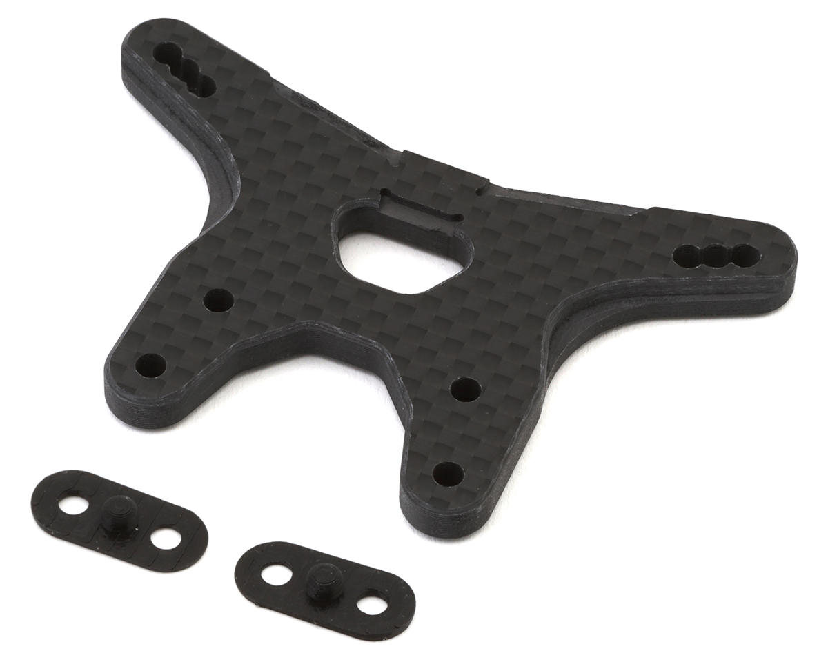 Vision Racing Team Associated B7 Carbon Fiber Front Shock Tower (5mm) (-2mm) w/Tower Shims