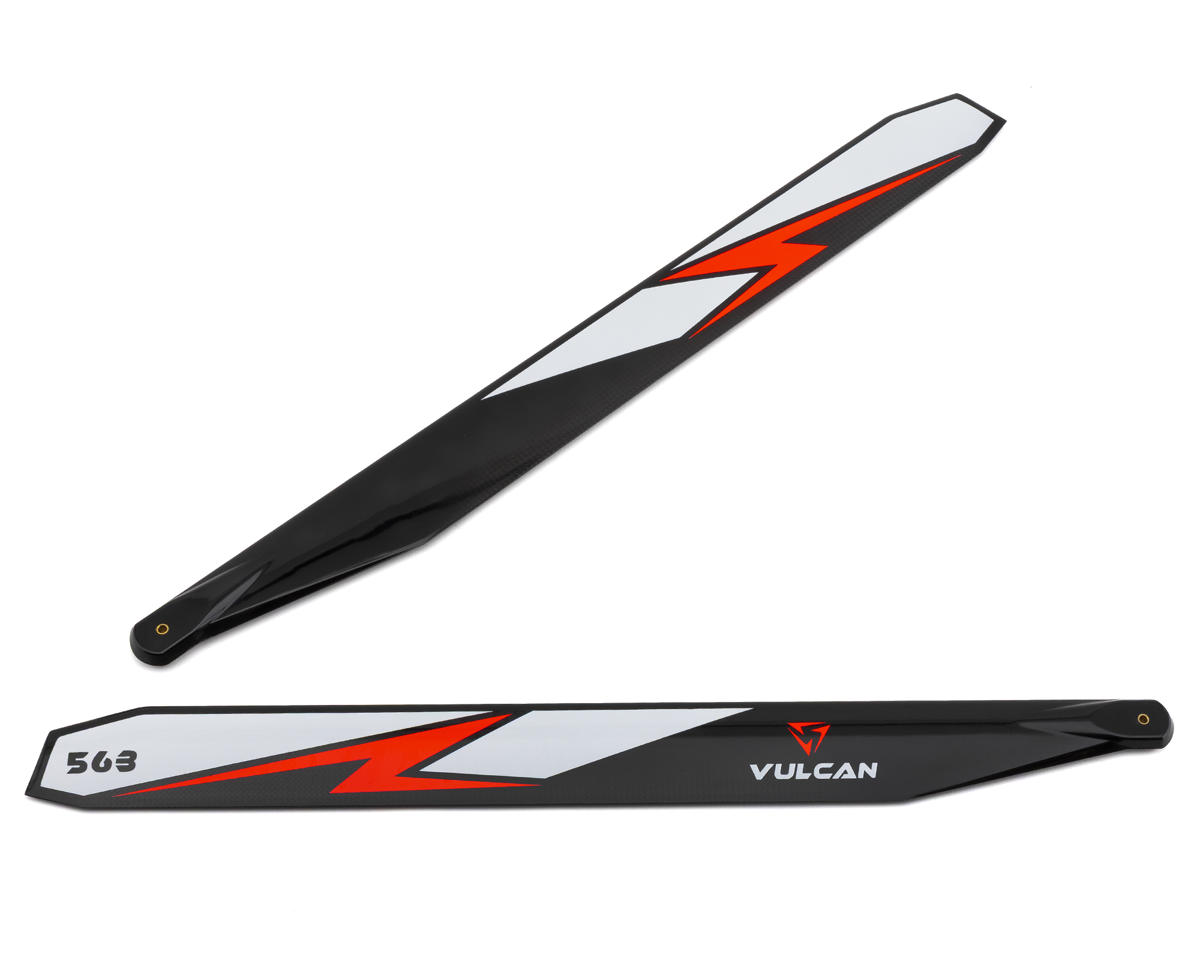 Vulcan Rotors 563mm Carbon Fiber Main Blade Set (Red)