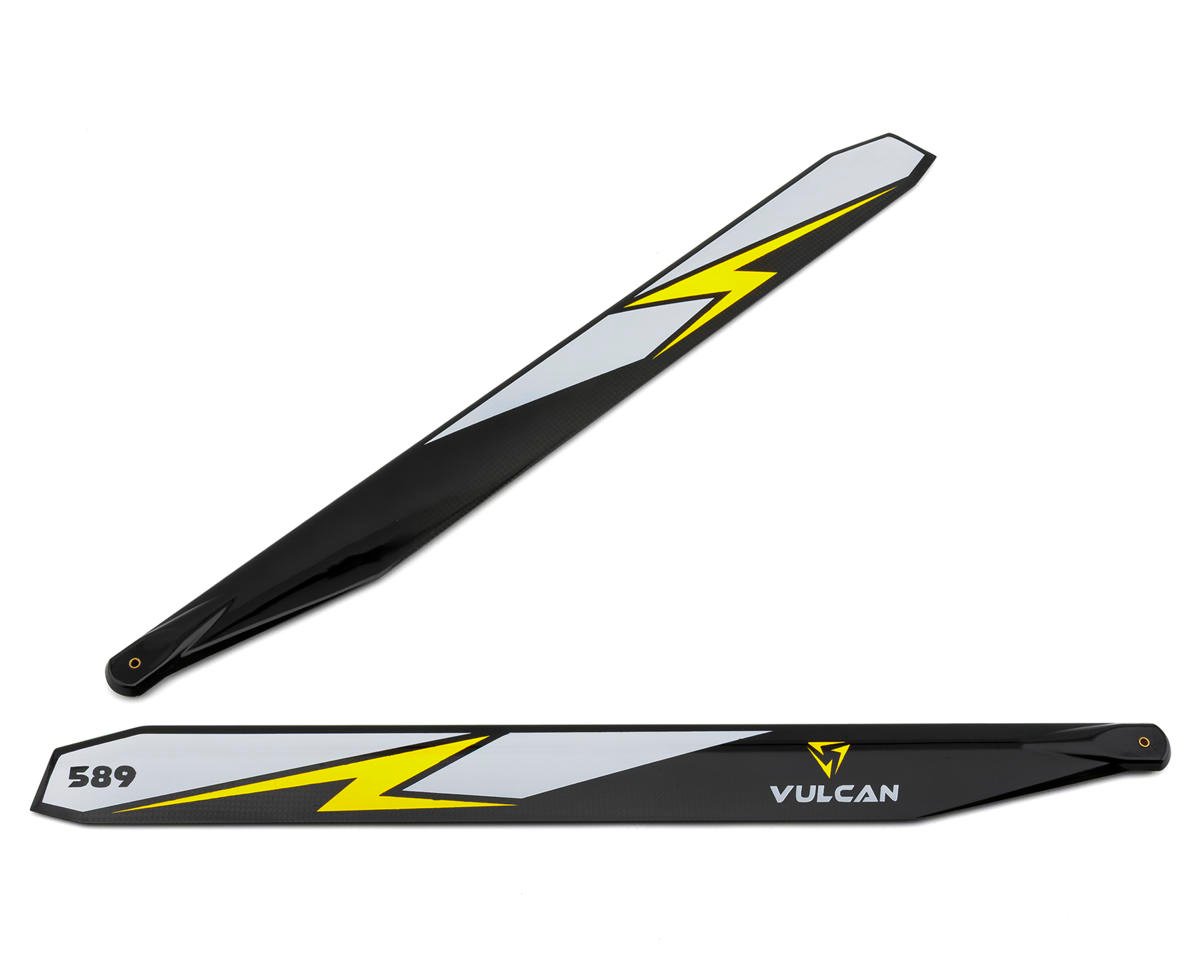 Vulcan Rotors 589mm Carbon Fiber Main Blade Set (Yellow)