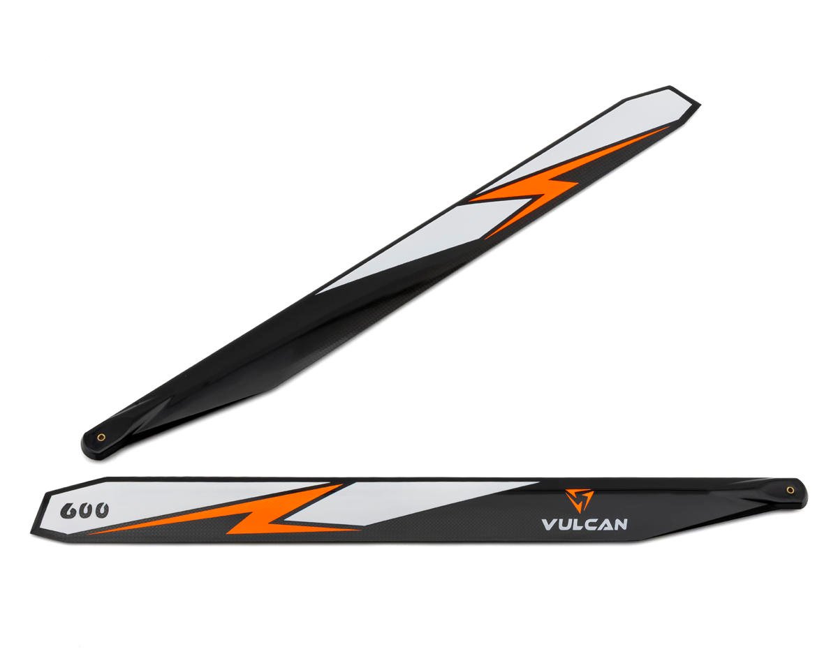 Vulcan Rotors 600mm Carbon Fiber Main Blade Set (Orange)