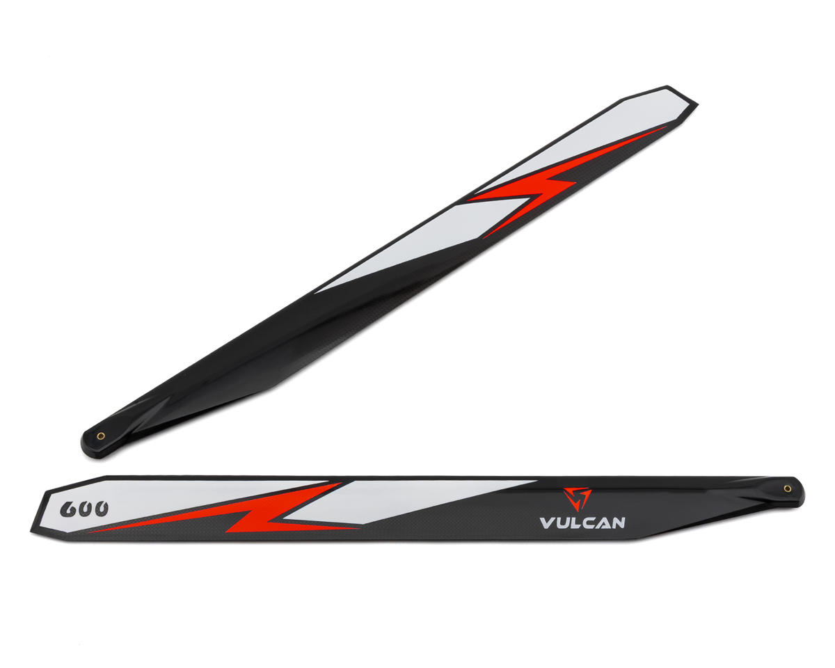 Vulcan Rotors 600mm Carbon Fiber Main Blade Set (Red)