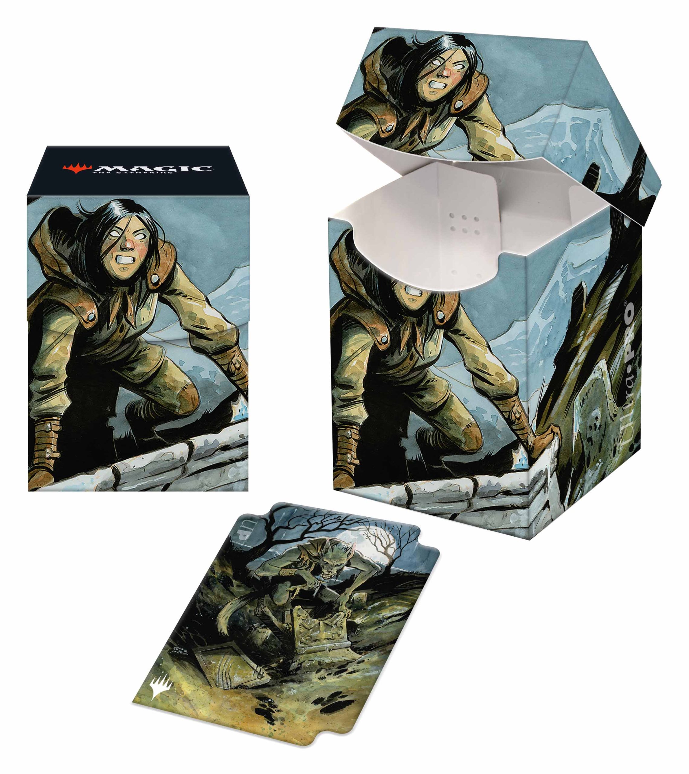 Ultra-PRO: PRO 100+ Deck Box - MTG: Innistrad: Midnight Hunt - V3 Grav
