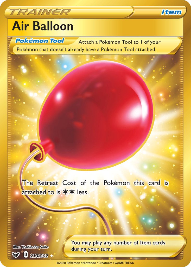 Air Balloon (Secret) - 213/202 (SWSH01) Secret Rare - Near Mint Holofo