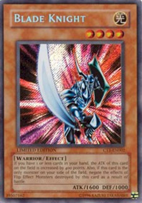 Blade Knight (CT1-EN002) Secret Rare, Moderate Play