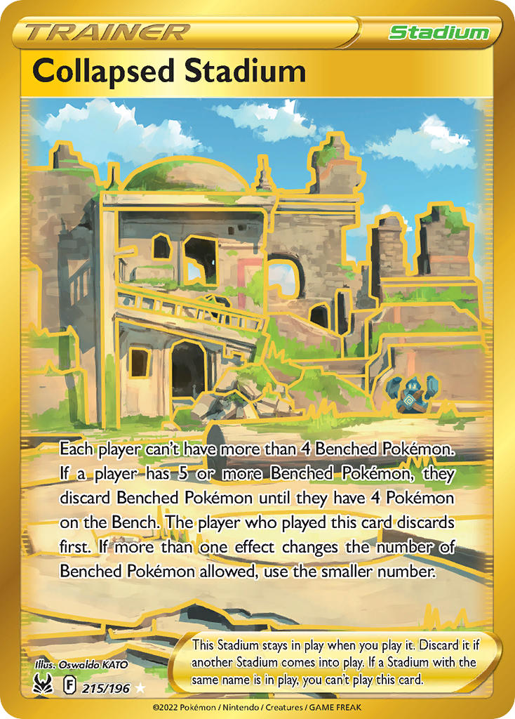 Collapsed Stadium (Secret) - 215/196 (SWSH11) Secret Rare - Near Mint
