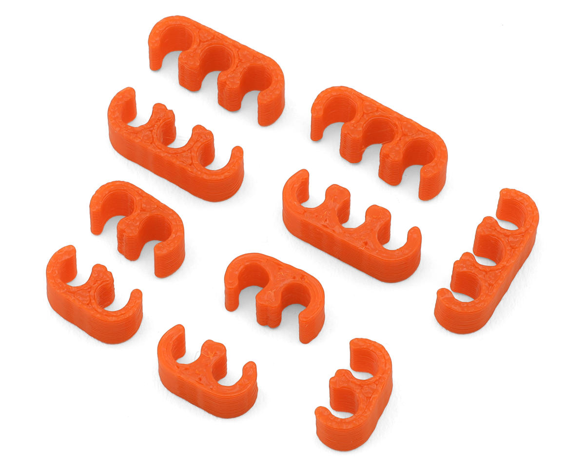 Webster Mods Wires & Cables Organizer Clips (Orange) (14AWG)
