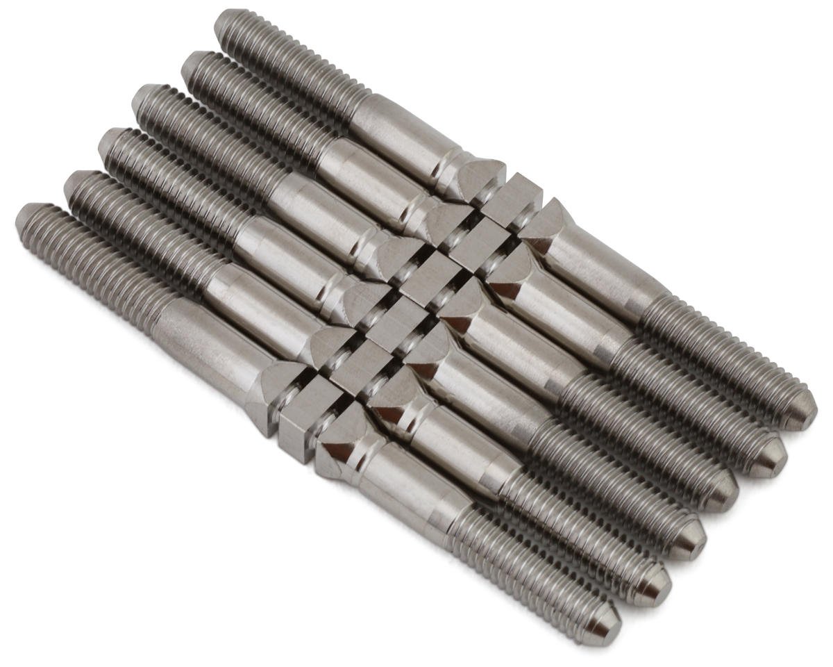 Whitz Racing Products HyperMax RC10B7/B7D 3.5mm Titanium Turnbuckles (Silver) (6)