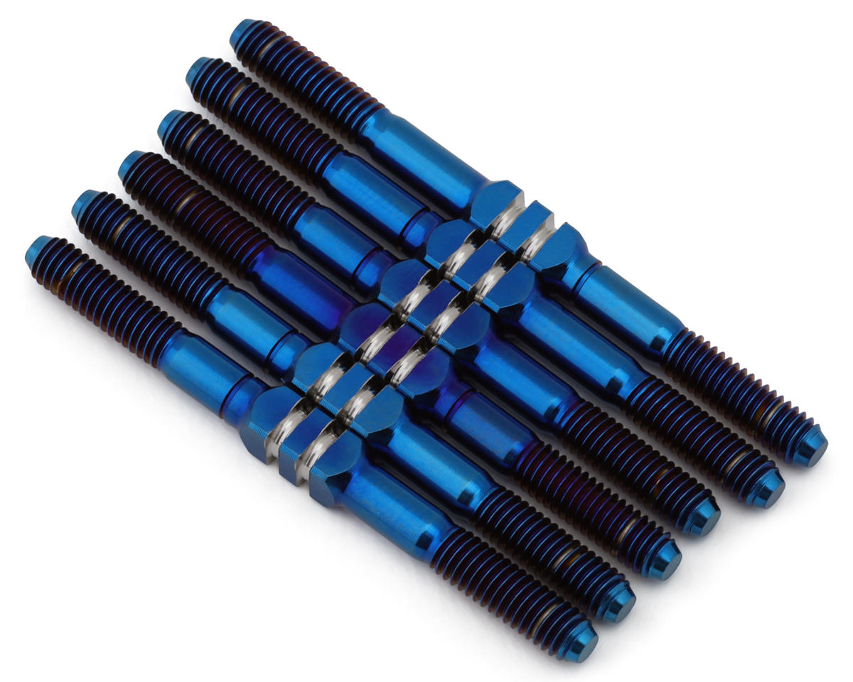 Whitz Racing Products Team Associated B84 HyperMax 3.5mm Titanium Turnbuckle Kit (Blue)