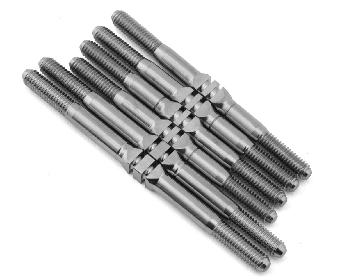 Whitz Racing Products Custom Works Outlaw 5 HyperMax 3.5mm Titanium Turnbuckles (Silver) (6)