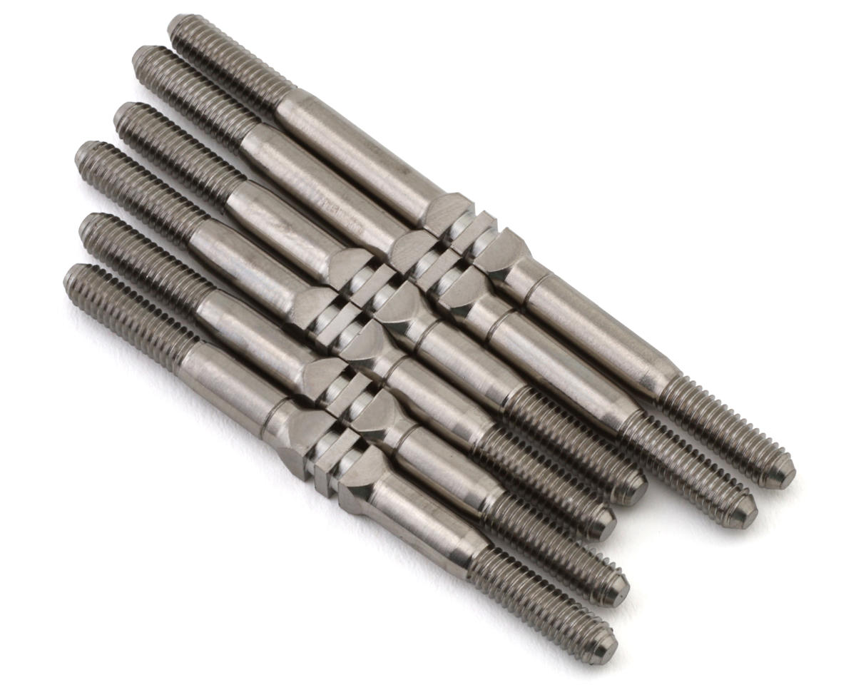 Whitz Racing Products HyperMax Schumacher LD3 3.5mm Titanium Turnbuckles (Silver) (6)