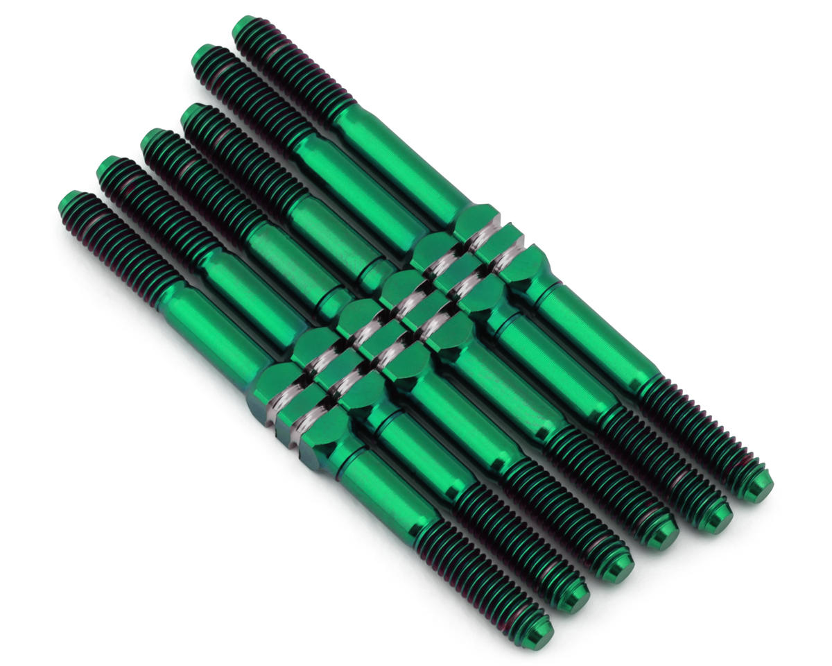 Whitz Racing Products TLR 22X HyperMax 3.5mm Titanium Turnbuckle Kit (Green)