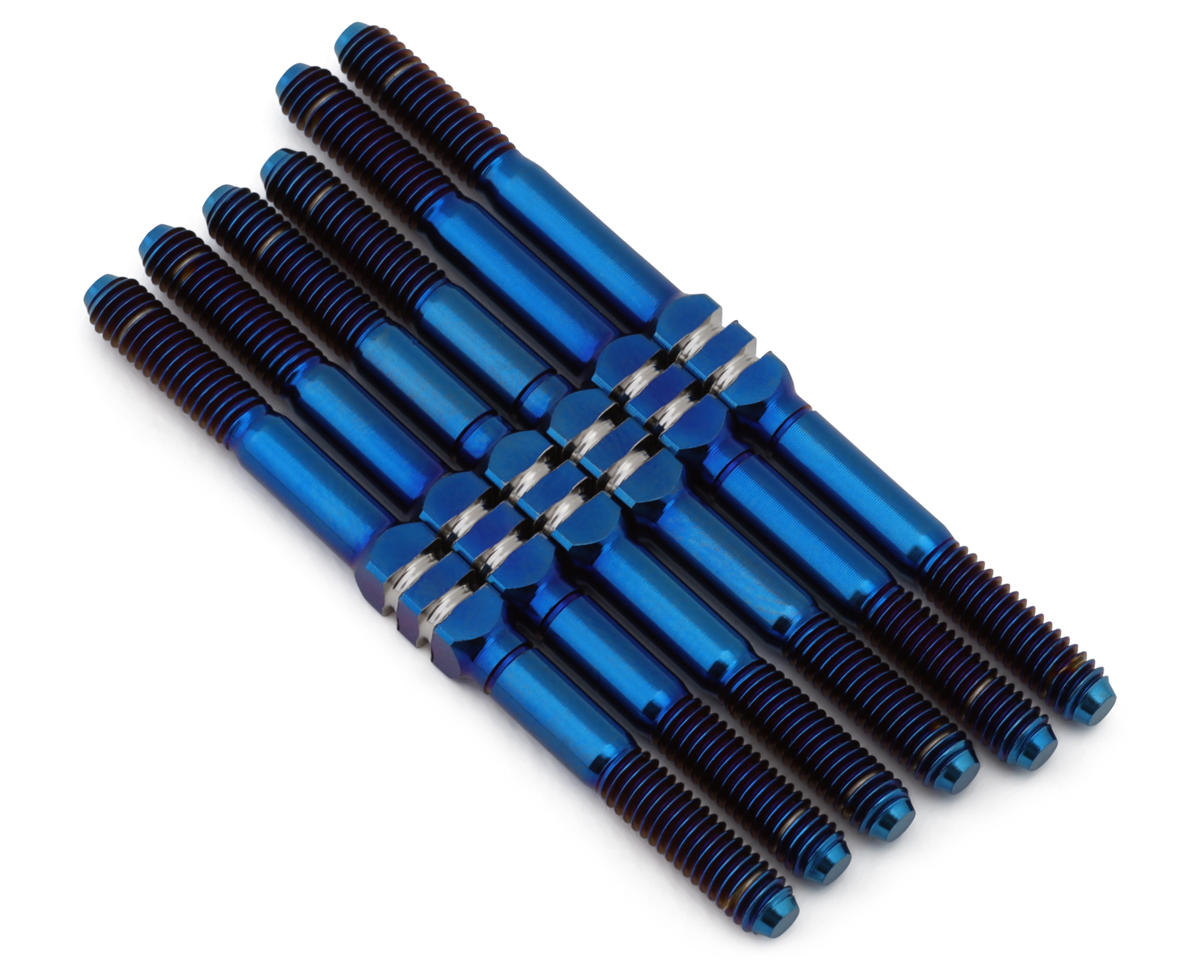 Whitz Racing Products TLR 22X HyperMax 3.5mm Titanium Turnbuckle Kit (Blue)