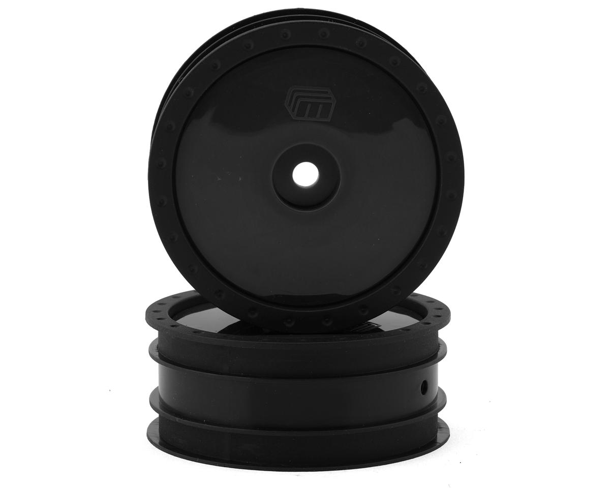 Whitz Racing Products 1/10 Whiplash Front 2.2" Sprint Car Wheels (Black) (2) (12mm Hex)
