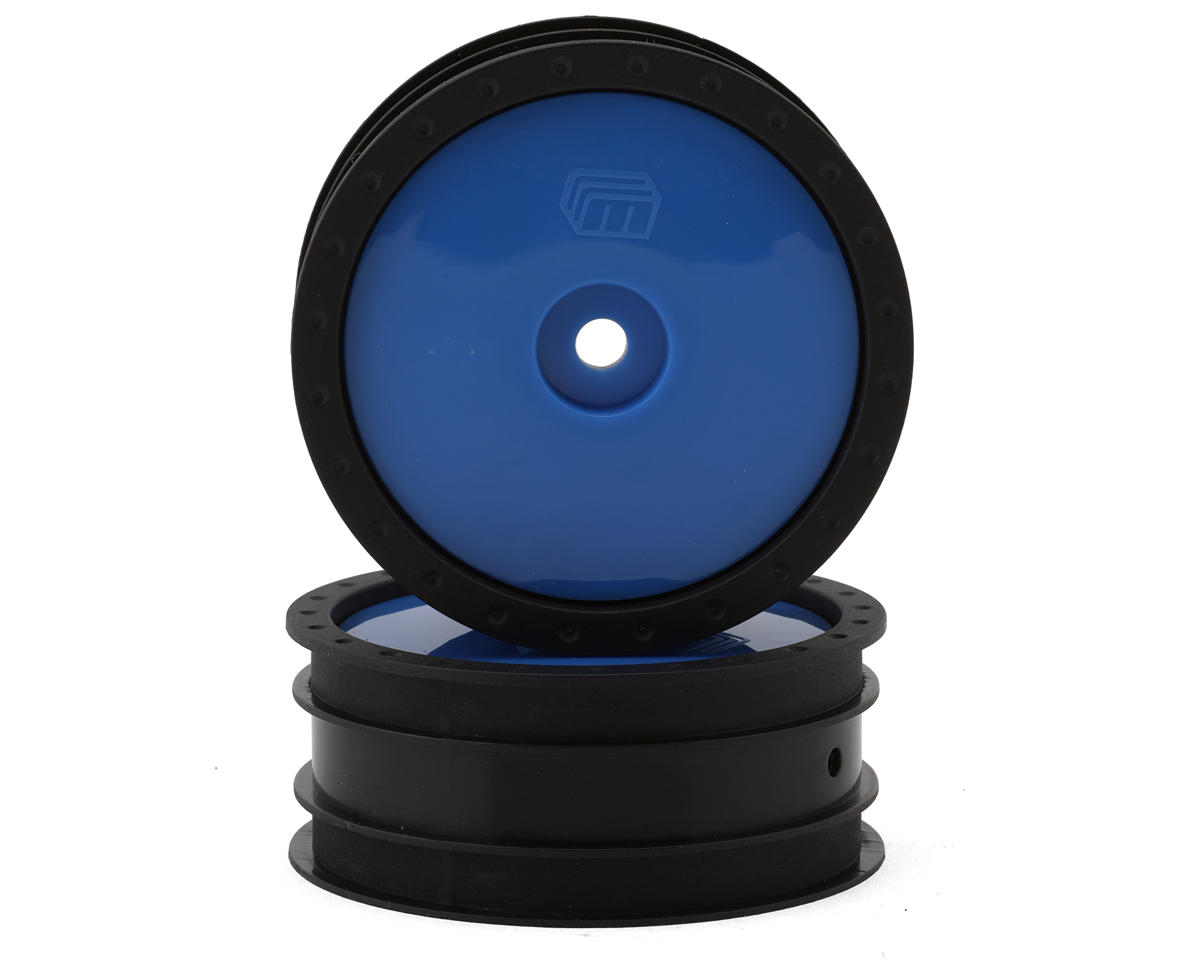 Whitz Racing Products 1/10 Whiplash Front 2.2" Sprint Car Wheels (Blue) (2) (12mm Hex)