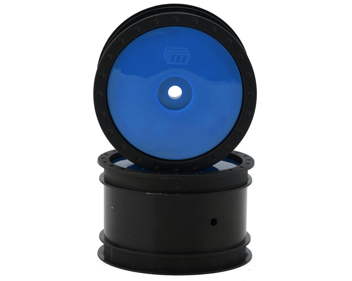 Whitz Racing Products 1/10 Whiplash Rear 2.2" Sprint Car Wheels (Blue) (2) (12mm Hex)