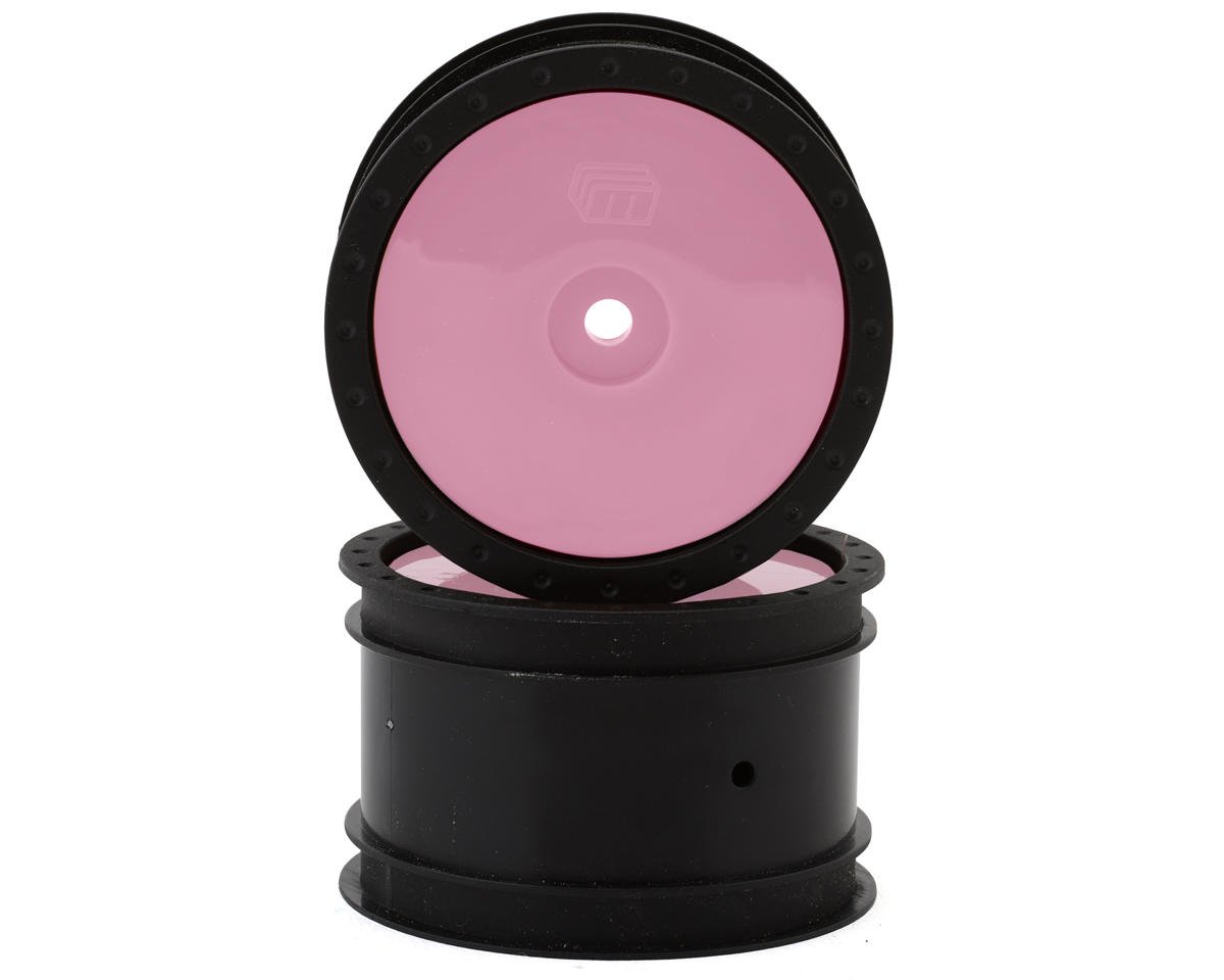 Whitz Racing Products 1/10 Whiplash Rear 2.2" Sprint Car Wheels (Pink) (2) (12mm Hex)