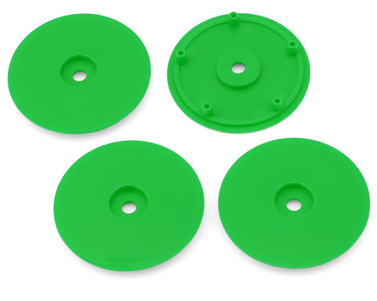 Whitz Racing Products 1/10 Whiplash Wheel Covers (Green) (4)