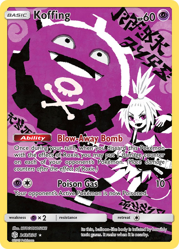 Koffing - 243/236 (CEC) Secret Rare - Near Mint Holofoil