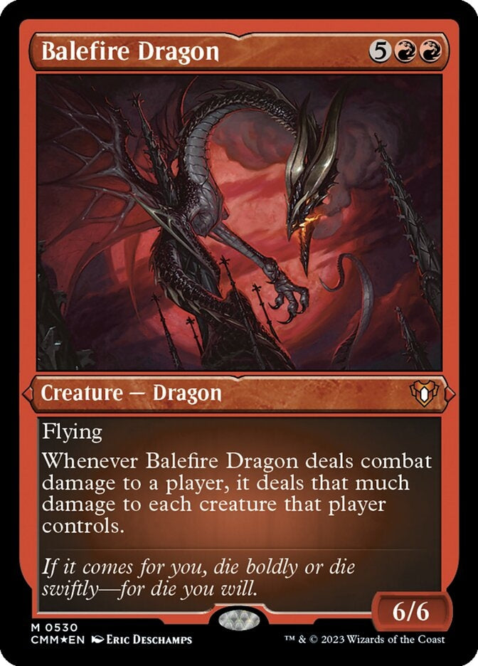 Balefire Dragon [#0530 Etched Foil] (CMM-M)