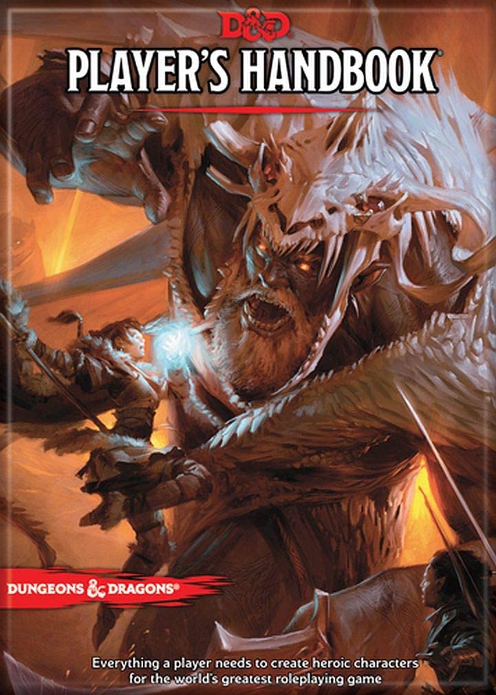 Dungeons & Dragons Book Cover Series 1 Magnet - 5th Edition Player's H