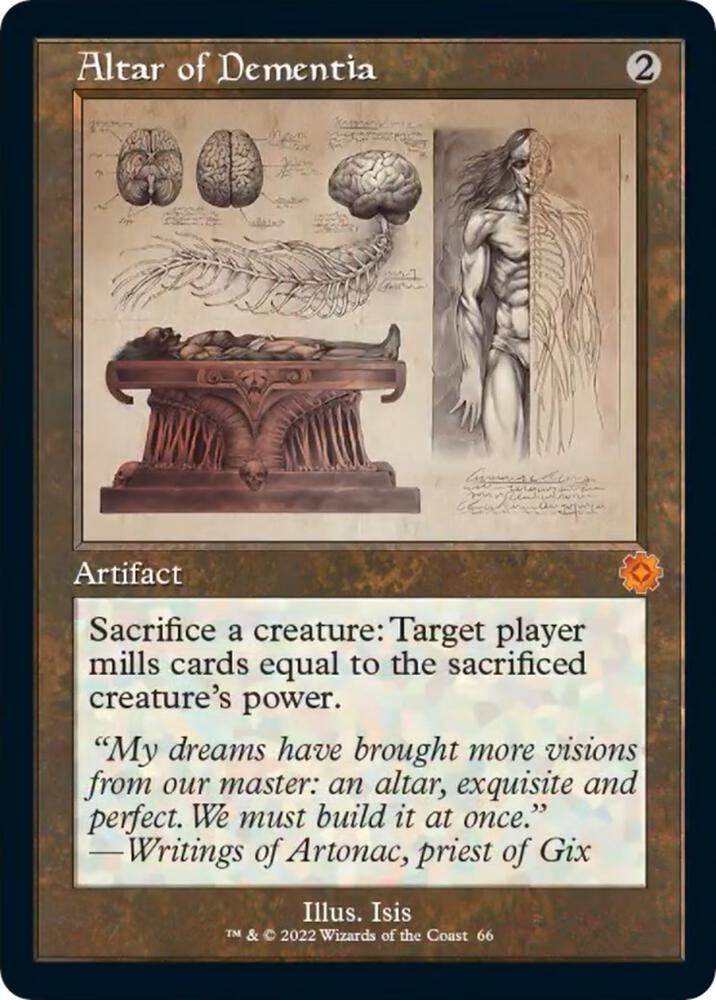 Altar of Dementia [#66 Schematic] (BRR-M-FOIL)