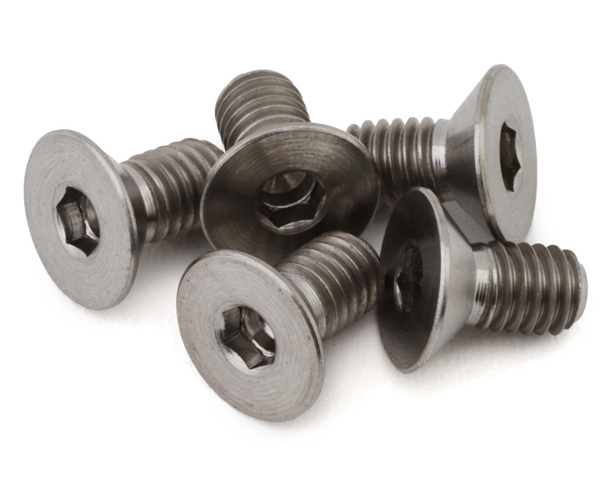 eXcelerate Titanium Flat Head Screw (Raw) (5) (3x6mm)