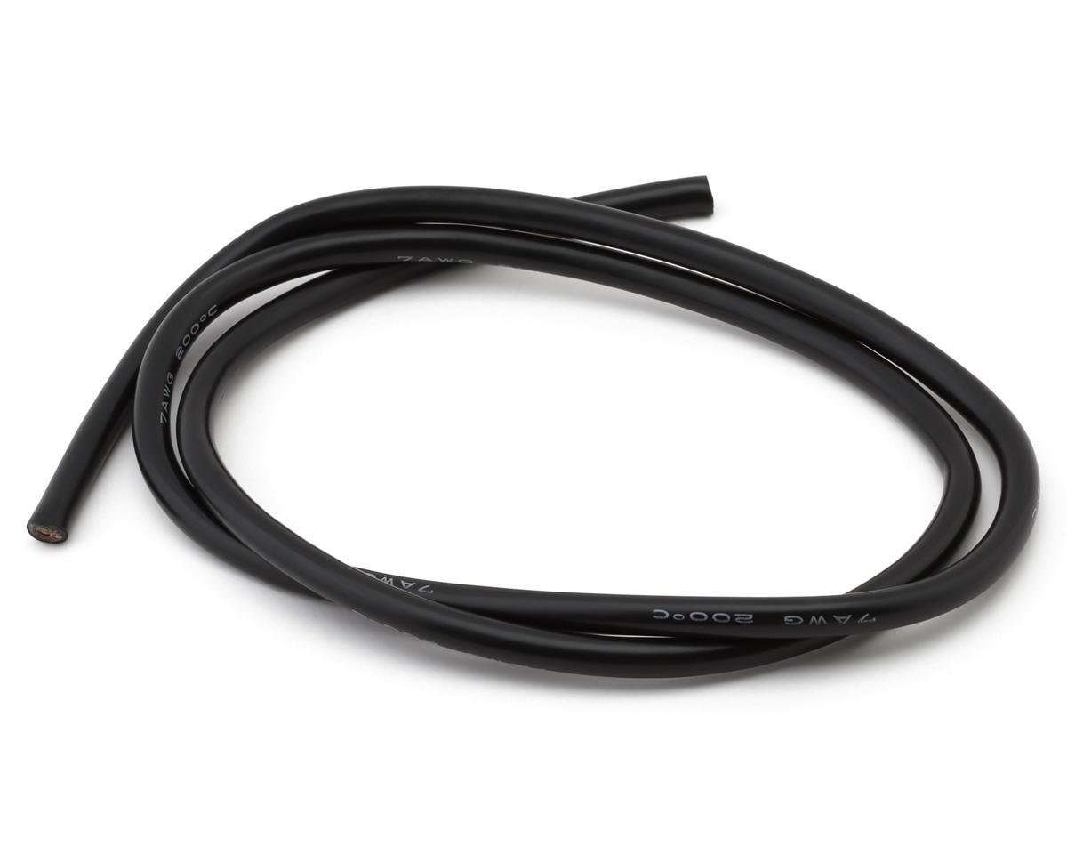 eXcelerate Silicone Wire (Black) (1 Meter) (7AWG)