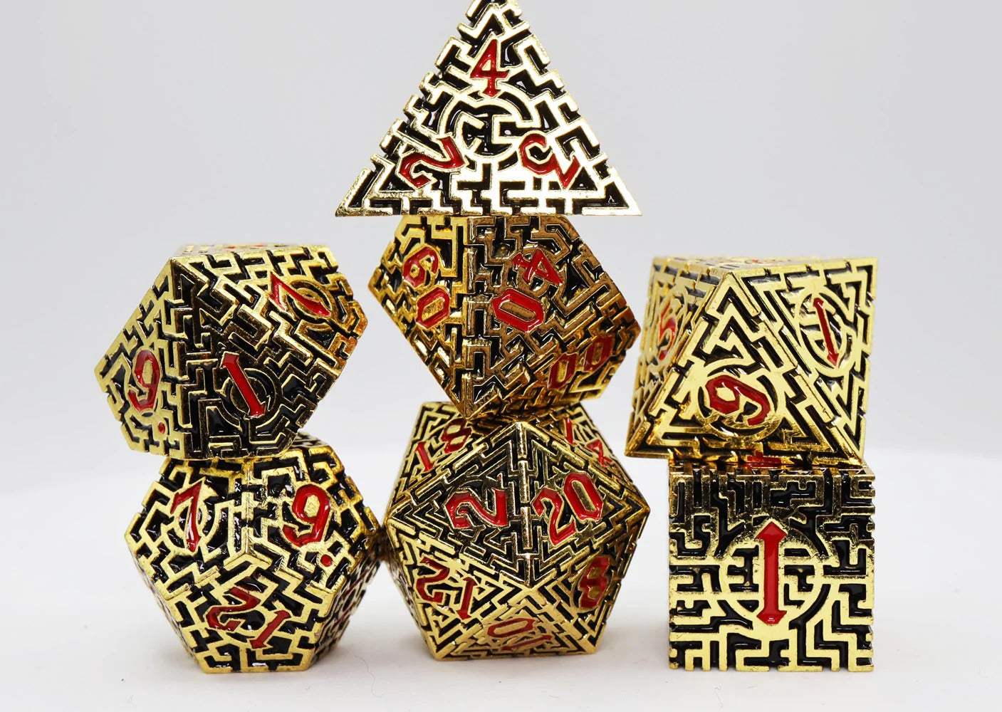 Egyptian Labyrinth RPG Metal Dice Set
