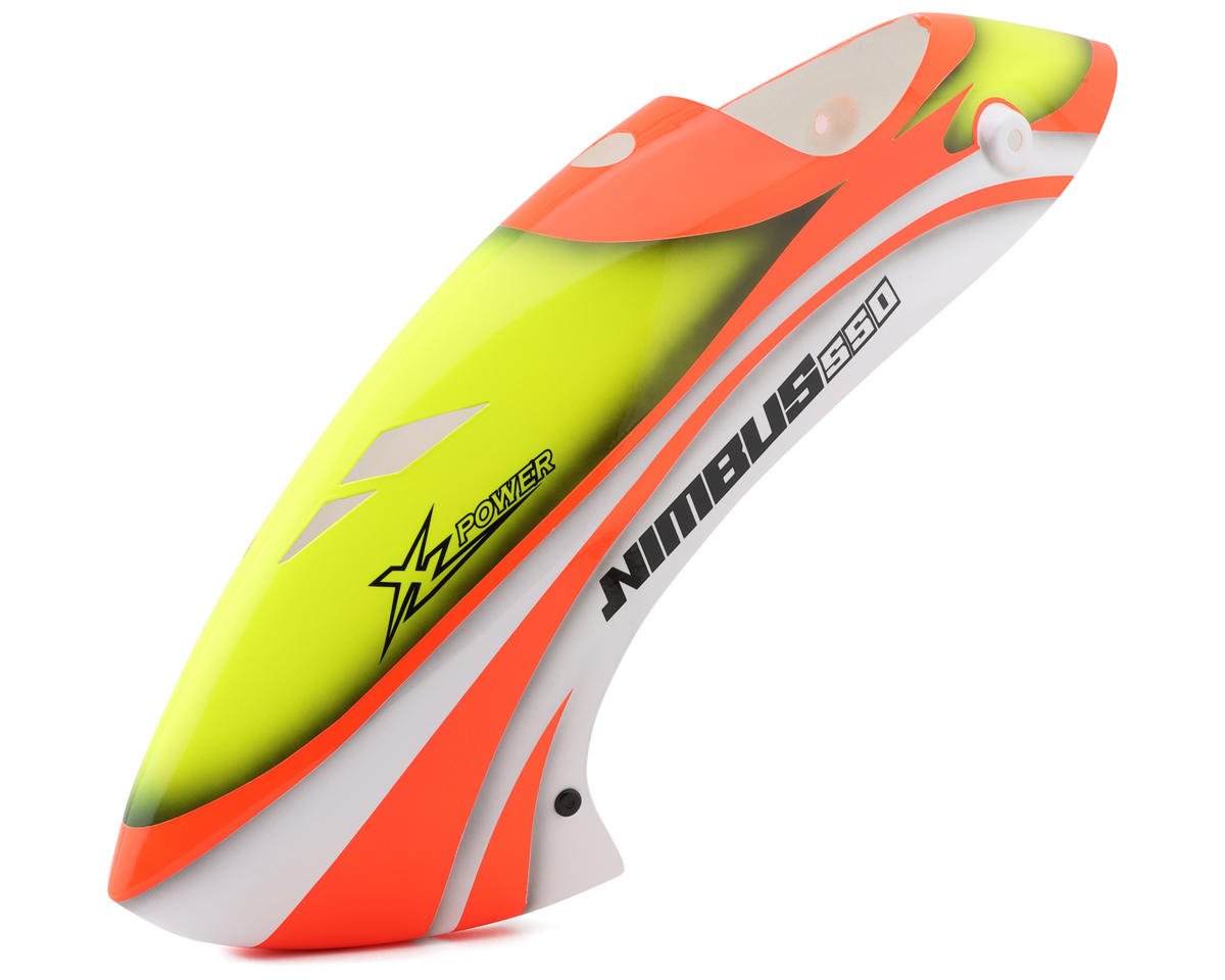 XLPower Nimbus 550 Pre-Painted Canopy (Yellow/Orange) (550V2/550 Nitro)