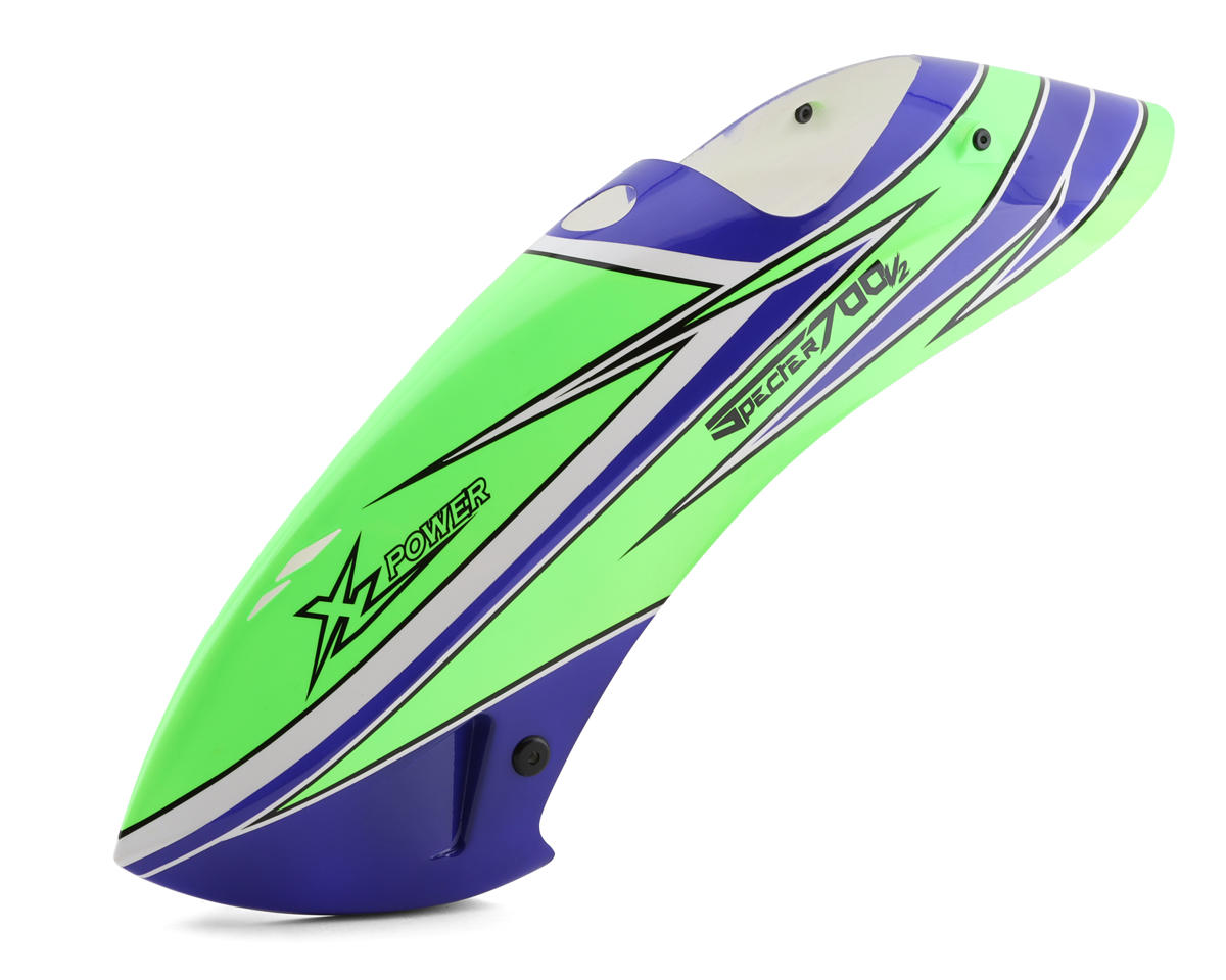 XLPower Canopy (Green/Blue) (Specter 700 V2 NME Nitro)