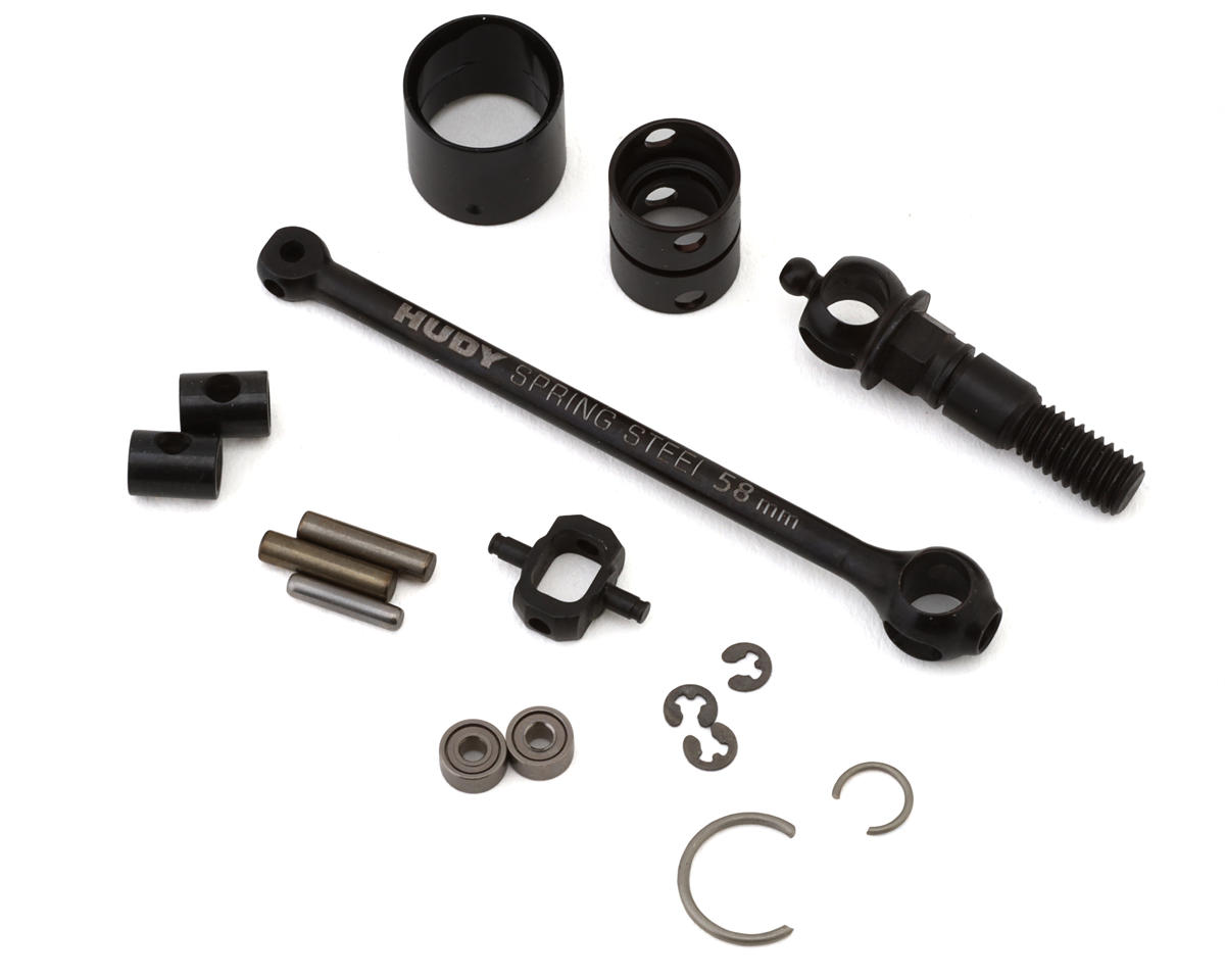 XRAY X4 '24 Front ECS BB SCS Drive Shaft Assembly (58mm) (1)