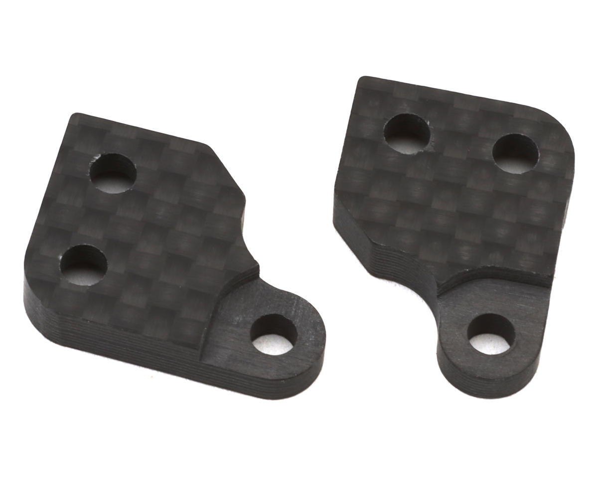XRAY XT 2024 Graphite Steering Block Extension w/Steering Backstop (2) (2-Dot)