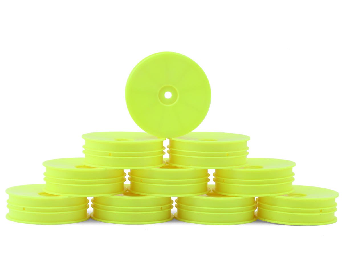 XRAY Slim "Aerodisk" 2WD Front Buggy Wheels (Yellow) (10) (XB2) w/12mm Hex