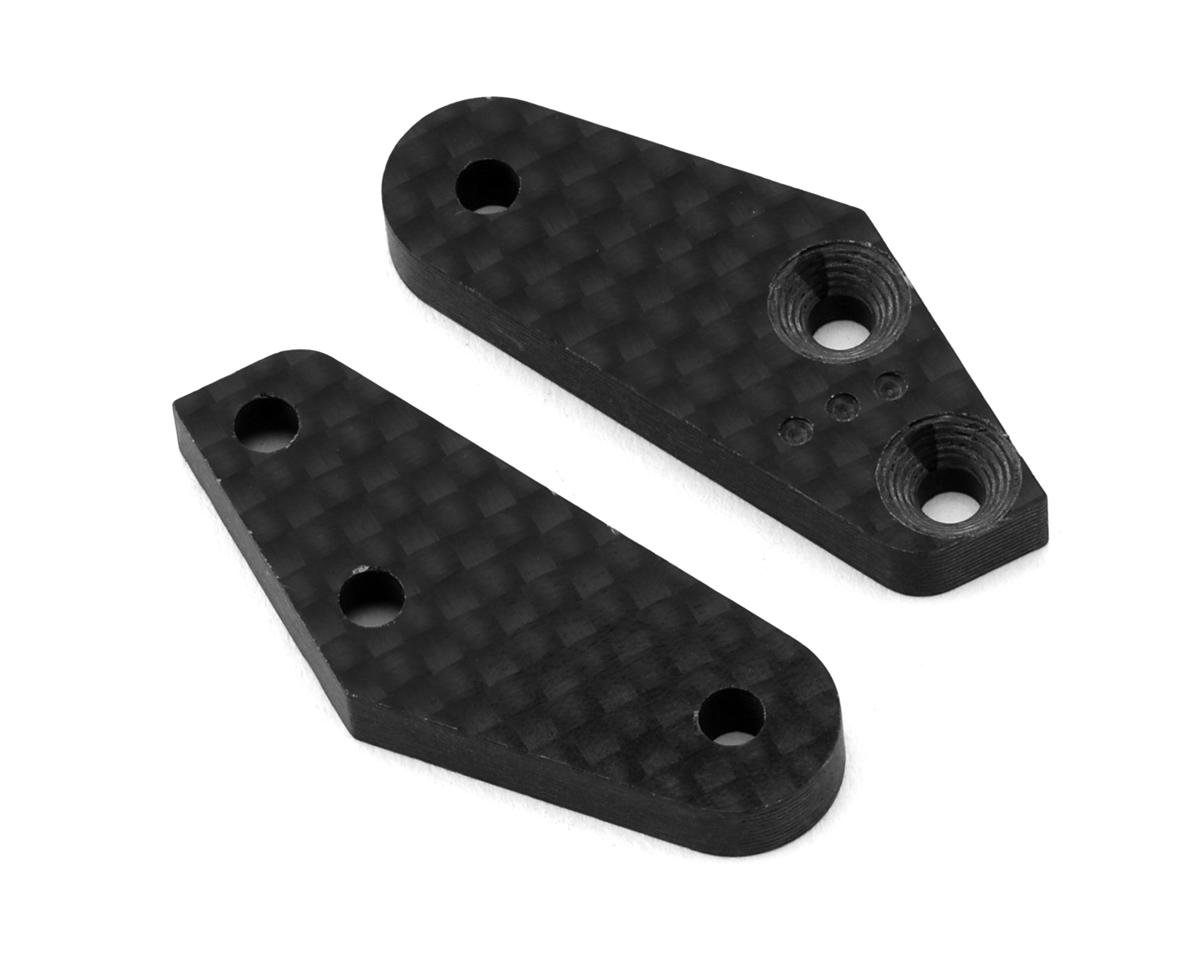 XRAY XB8/XB8E 2025 Carbon Fiber Steering Plates (3 Dots) (1+1) (2)