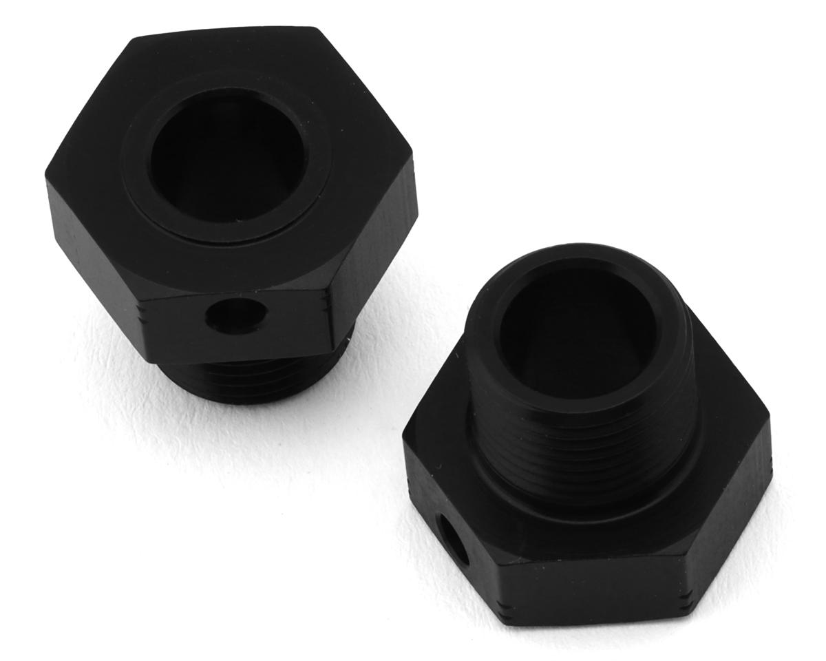 XRAY Lightweight Aluminum Hard Black Coated Wheel Hex (2) (2mm Offset)