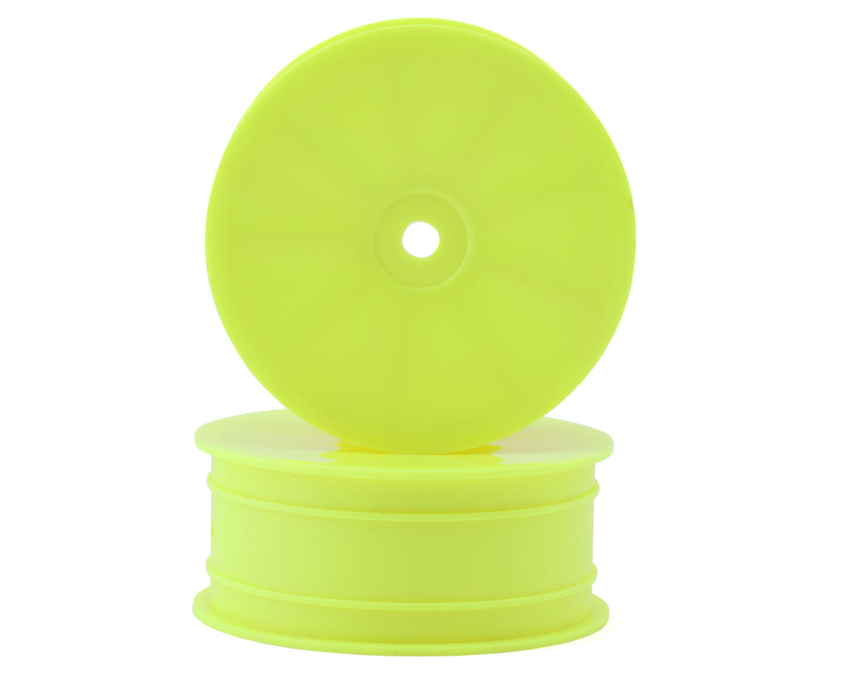 XRAY "Aerodisk" 2.2 4WD Front Buggy Wheels (Yellow) (2) (XB4) w/12mm Hex